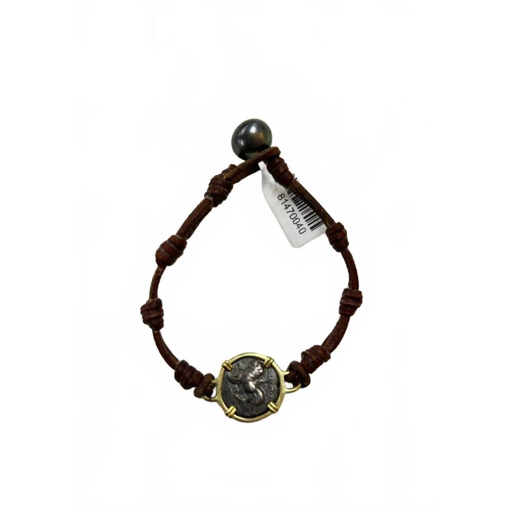 NEW WENDY MIGNOT women's dove chimera bracelet in gold